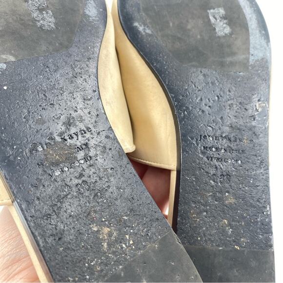 Jenni Kayne Oiled Leather Suede Natural Mules Women’s Slip On‎ 38 well loved - Picture 3 of 6